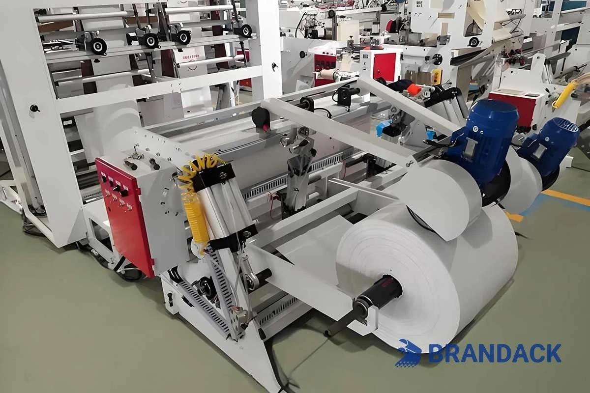 Macchina automatica per la produzione di sacchetti di plastica ad alta velocit&agrave;
