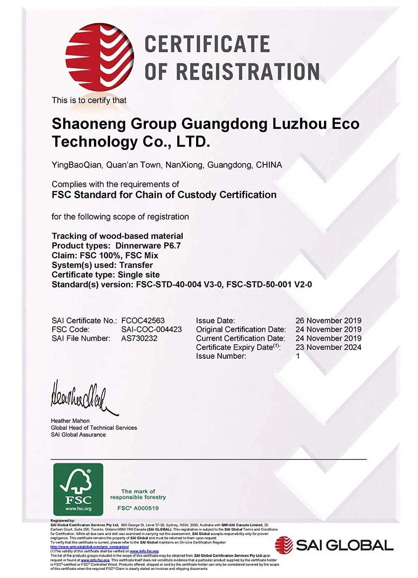 Standard FSC per la certificazione della Catena di Custodia