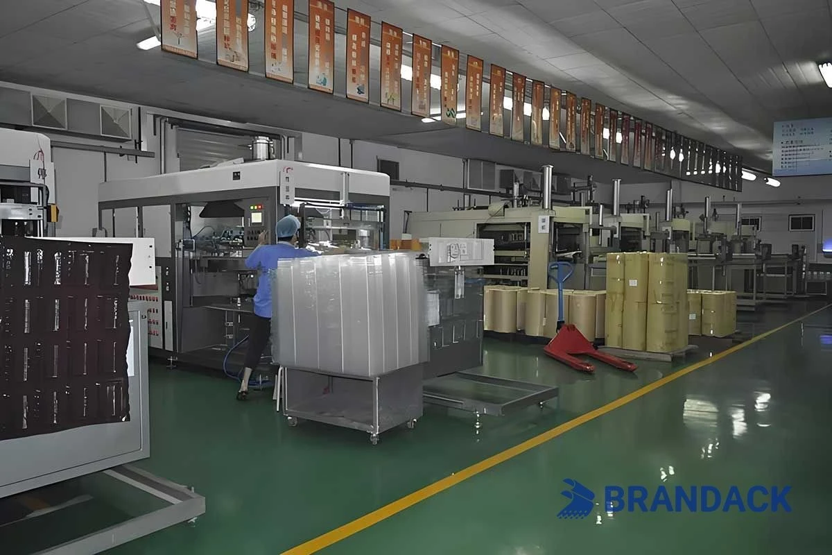 Attrezzature per l'imballaggio in blister per alimenti da asporto