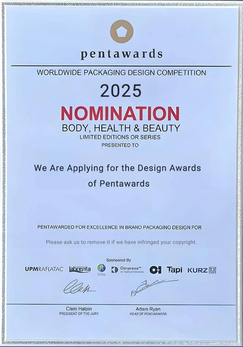 Packaging Design Awards dei Pentawards in candidatura 2025